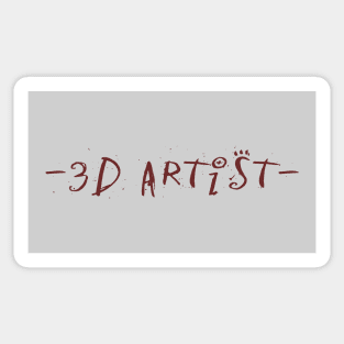 3d artist Sticker